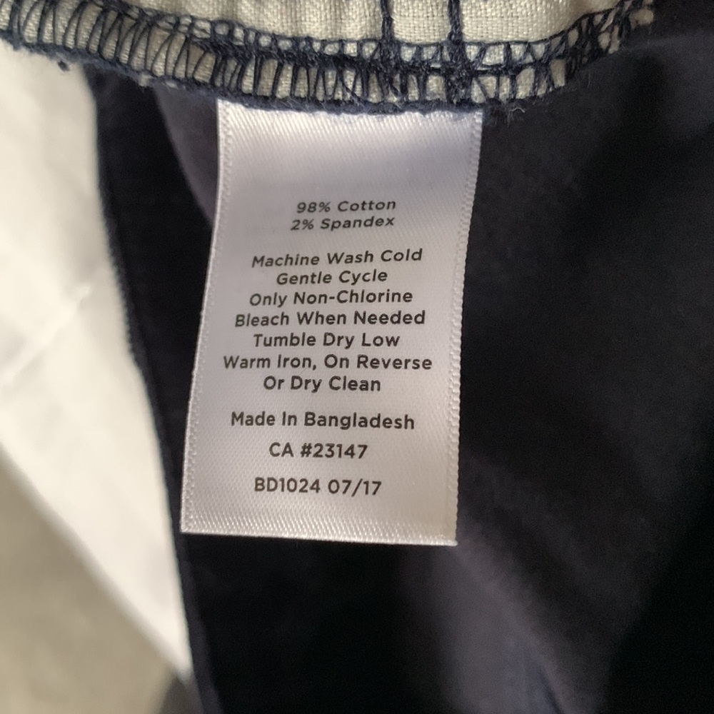 Talbot navy blue corduroy slim leg pants - Picture 6 of 6